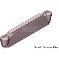Grooving Insert: GCM4020RN AC530U, Solid Carbide Super ZX Finish, Neutral, 4 mm Cutting Width, 25 mm Max Depth, Series GND