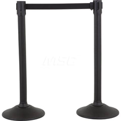 Barrier Parts & Accessories; Frame Type: Warning Post; Mounting Hardware: Mounting Hardware Included; Height (Inch): 38.5; Height (Decimal Inch): 38.5; Material: HDPE; Concrete; Color: Black; Length (Feet): 78.00; Length (Inch): 78.00; Overall Height: 38.