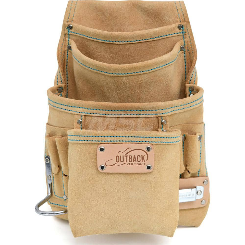 Tool Pouches & Holsters; Holder Type: Carpenters Nail & Tool Bag; Tool Pouch; Tool Type: General Purpose; Material: Suede Leather; Color: Tan; Number of Pockets: 10.000; Minimum Order Quantity: Suede Leather; Mat: Suede Leather; Material: Suede Leather