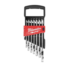 Wrench Set: 7 Pc, Metric Chrome-Plated