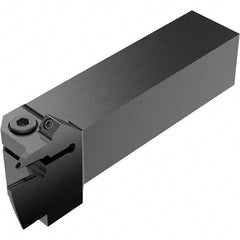 Seco - CFI, External, Right Hand, 10.5mm Max Depth of Cut, 55 to 80mm Groove Width, Indexable Grooving Tool Holder - LC.. 1603.. Insert Compatibility, 25mm Shank Height, 25mm Shank Width, 117.5mm OAL, Through Coolant - Eagle Tool & Supply