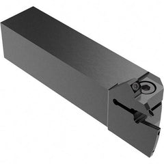 Seco - CFI, External, Left Hand, 13.5mm Max Depth of Cut, 4mm Max Groove Width, Indexable Grooving Tool Holder - LC.. 1604.. Insert Compatibility, 25mm Shank Height, 25mm Shank Width, 123mm OAL, Through Coolant - Eagle Tool & Supply