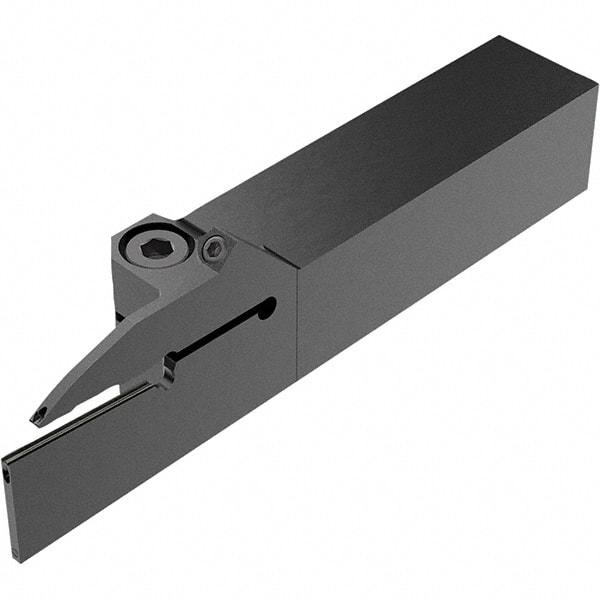 Seco - CFZ, External, Right Hand, 28mm Max Depth of Cut, 2mm Max Groove Width, Indexable Grooving Tool Holder - LC.. 2802.. Insert Compatibility, 20mm Shank Height, 20mm Shank Width, 115mm OAL, Through Coolant - Eagle Tool & Supply