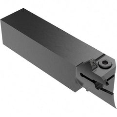 Seco - CFI, External, Left Hand, 16.5mm Max Depth of Cut, 140 to 230mm Groove Width, Indexable Grooving Tool Holder - LC.. 1605.. Insert Compatibility, 25mm Shank Height, 25mm Shank Width, 124.5mm OAL, Through Coolant - Eagle Tool & Supply