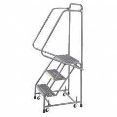 Ballymore - Rolling & Wall Mounted Ladders & Platforms Type: Stairway Slope Ladder Style: 50 Degree Incline - Eagle Tool & Supply