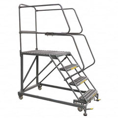 Ballymore - Rolling & Wall Mounted Ladders & Platforms Type: Stairway Slope Ladder Style: 59 Degree Incline - Eagle Tool & Supply