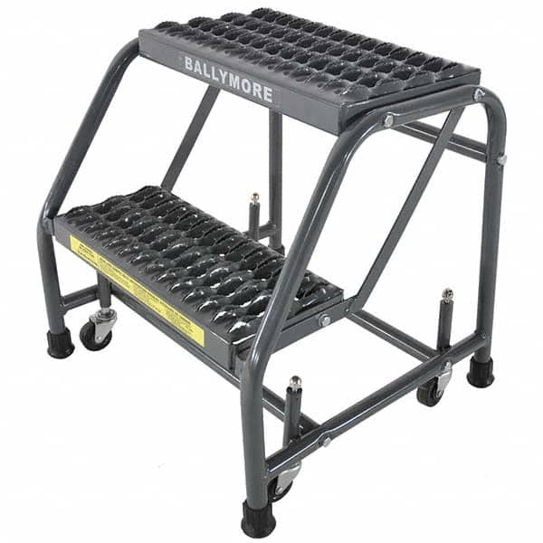 Ballymore - Rolling & Wall Mounted Ladders & Platforms Type: Stairway Slope Ladder Style: 50 Degree Incline - Eagle Tool & Supply
