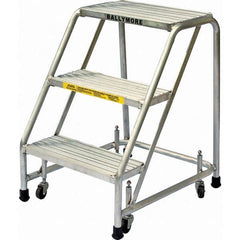 Ballymore - Rolling & Wall Mounted Ladders & Platforms Type: Rolling Style: Spring Loaded Rolling Safety Ladder - Eagle Tool & Supply