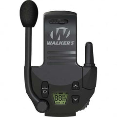 Walkers - Hearing Protection/Communication Type: Earmuff Walkie Talkie Attachment Cup Color: Black - Eagle Tool & Supply