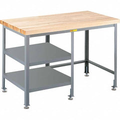 Little Giant - Stationary Work Benches, Tables Type: Work Bench Top Material: Butcher Block Maple - Eagle Tool & Supply