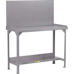 Little Giant - Stationary Work Benches, Tables Type: Work Bench Top Material: 12 Gauge Steel - Eagle Tool & Supply