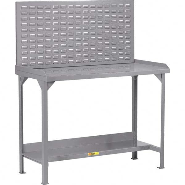 Little Giant - Stationary Work Benches, Tables Type: Work Bench Top Material: 12 Gauge Steel - Eagle Tool & Supply