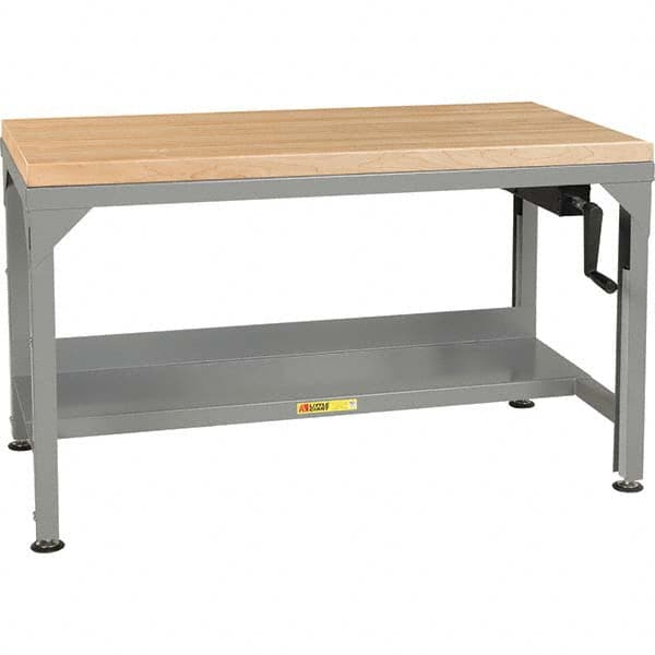 Little Giant - Stationary Work Benches, Tables Type: Work Bench Top Material: Butcher Block Maple - Eagle Tool & Supply