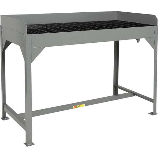 Little Giant - Stationary Work Benches, Tables Type: Parts Washing Table Top Material: Steel Bar Grating - Eagle Tool & Supply