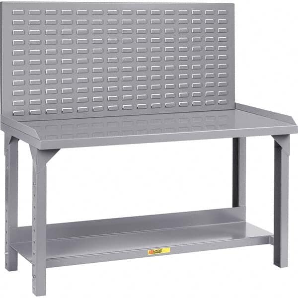 Little Giant - Stationary Work Benches, Tables Type: Work Bench Top Material: 12 Gauge Steel - Eagle Tool & Supply