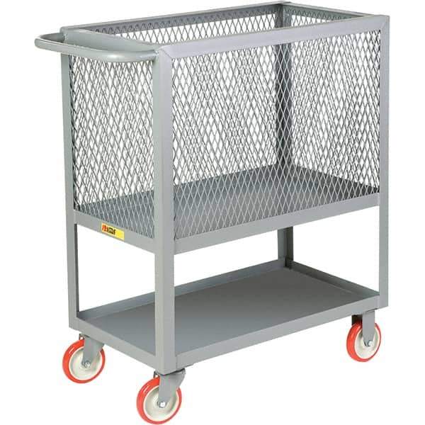 Little Giant - 1,200 Lb Capacity, 1 Shelf, Platform Truck - 48" Long x 24" Wide x 40" High - Eagle Tool & Supply
