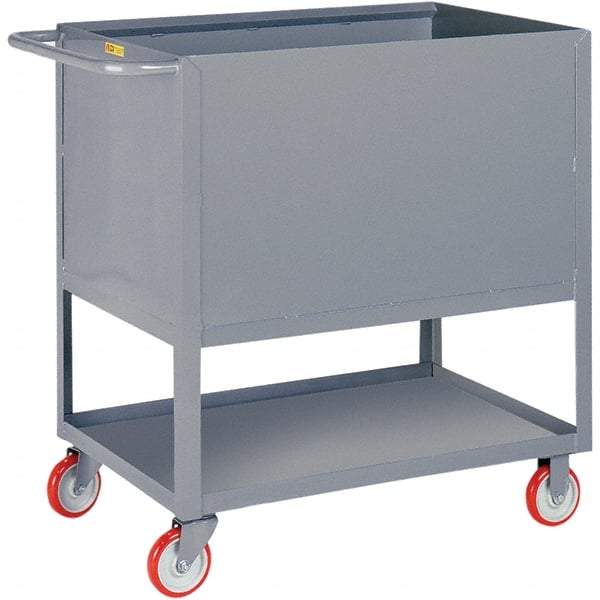 Little Giant - 1,200 Lb Capacity, 1 Shelf, Platform Truck - 48" Long x 24" Wide x 40" High - Eagle Tool & Supply