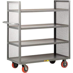 Little Giant - 3,600 Lb Capacity, 4 Shelf, Shelf Truck - 60" Long x 24" Wide x 57" High - Eagle Tool & Supply