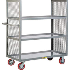 Little Giant - 3,600 Lb Capacity, 3 Shelf, Shelf Truck - 60" Long x 24" Wide x 57" High - Eagle Tool & Supply