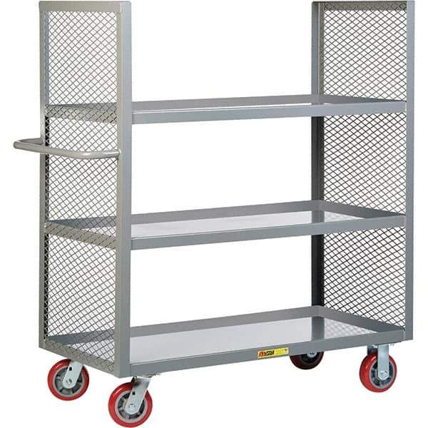 Little Giant - 3,600 Lb Capacity, 3 Shelf, Shelf Truck - 48" Long x 30" Wide x 57" High - Eagle Tool & Supply