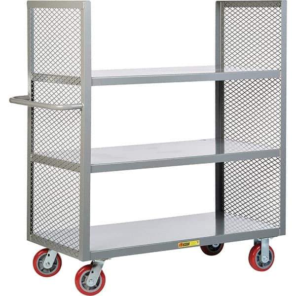Little Giant - 3,600 Lb Capacity, 3 Shelf, Shelf Truck - 48" Long x 30" Wide x 57" High - Eagle Tool & Supply