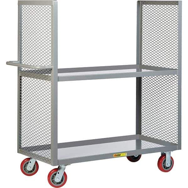 Little Giant - 3,600 Lb Capacity, 2 Shelf, Shelf Truck - 60" Long x 30" Wide x 57" High - Eagle Tool & Supply