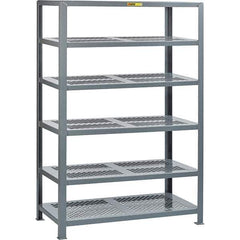 Little Giant - 6 Shelf Steel Shelving - 24" Wide x 72" High x 60" Deep, Gray - Eagle Tool & Supply