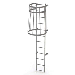 TRI-ARC - Rolling & Wall Mounted Ladders & Platforms Type: Fixed Ladder Style: Safety Cage - Eagle Tool & Supply