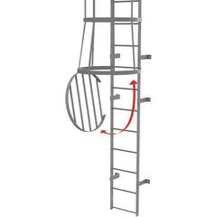 TRI-ARC - Ladder Accessories Type: Door For Use With: Tri-Arc Fixed Gray Steel Cage Ladders - Eagle Tool & Supply