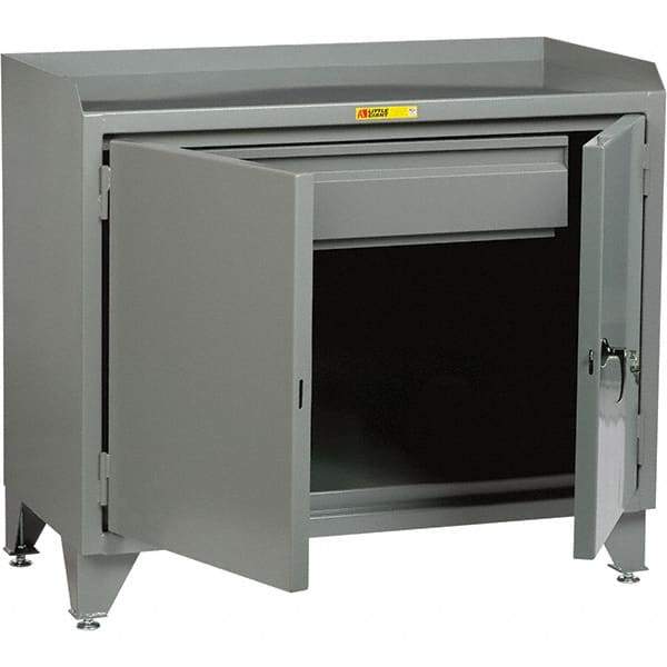 Little Giant - 3,600 Lb Capacity, 1 Drawer Mobile Cabinet Bench - 24" Wide x 43" High - Eagle Tool & Supply