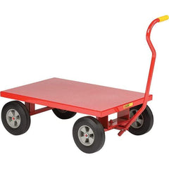 Little Giant - 1,200 Lb Capacity, 24" Wide x 36" Long x 13" High Cart - Steel, Rubber Casters - Eagle Tool & Supply