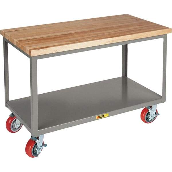 Little Giant - Mobile Work Benches Type: Butcher Block Top Length: 30 (Inch) - Eagle Tool & Supply