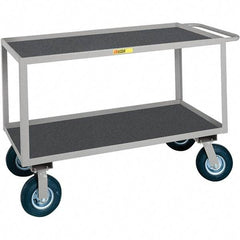 Little Giant - 1,200 Lb Capacity, 30" Wide x 48" Long x 38" High Cart - Steel, Pneumatic Casters - Eagle Tool & Supply