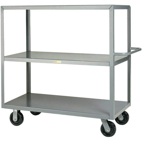 Little Giant - 3,600 Lb Capacity, 24" Wide x 48" Long x 45" High Cart - Steel, Phenolic Casters - Eagle Tool & Supply