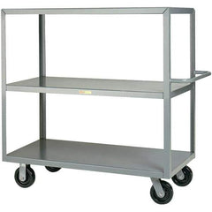 Little Giant - 3,600 Lb Capacity, 24" Wide x 48" Long x 45" High Cart - Steel, Phenolic Casters - Eagle Tool & Supply