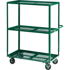 Little Giant - 4,000 Lb Capacity Steel Platform Truck - Steel Deck, 30" OAW, 60" Platform Length - Eagle Tool & Supply