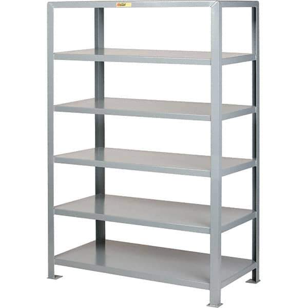 Little Giant - 6 Shelf Steel Shelving - 24" Wide x 72" High x 60" Deep, Gray - Eagle Tool & Supply
