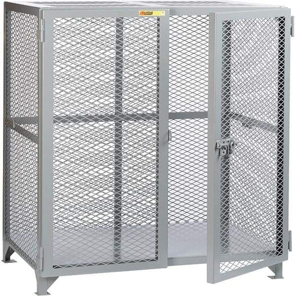 Little Giant - 1 Shelf Storage Cabinet - Steel, 73" Wide x 33" Deep x 52" High - Eagle Tool & Supply