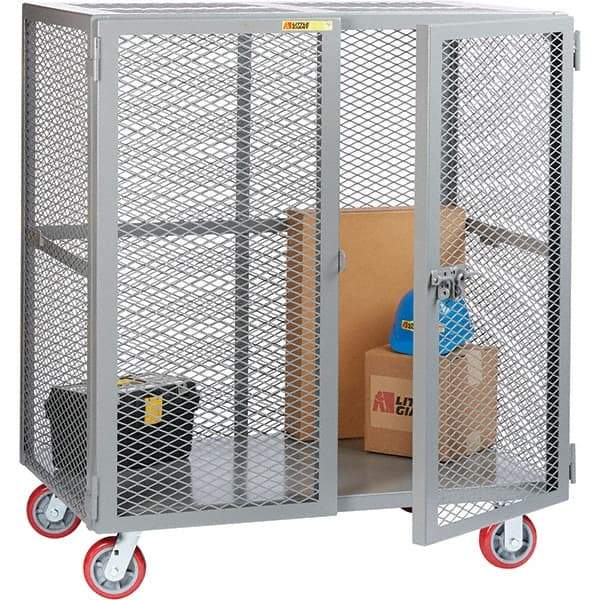 Little Giant - 1 Shelf Mobile Storage Cabinet - Steel, 49" Wide x 33" Deep x 57" High - Eagle Tool & Supply