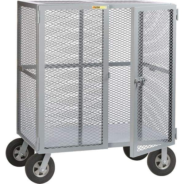 Little Giant - 1,500 Lb Capacity, Security Cart - 27" Long x 49" Wide x 61" High - Eagle Tool & Supply
