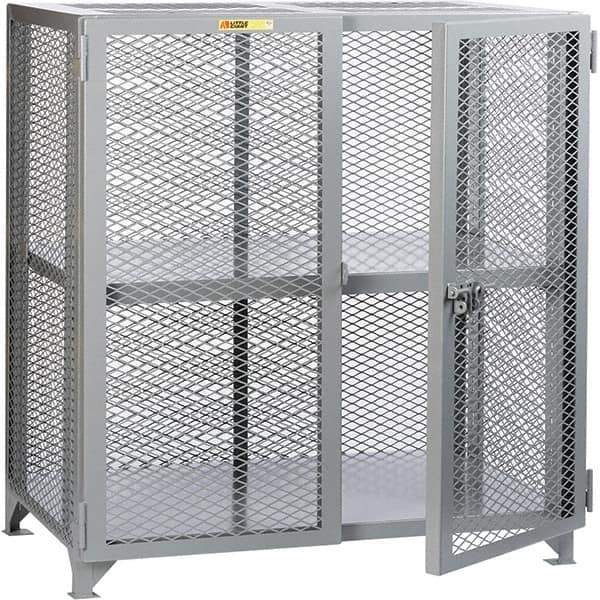 Little Giant - 1 Shelf Storage Cabinet - Steel, 61" Wide x 27" Deep x 52" High - Eagle Tool & Supply