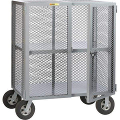 Little Giant - 1,500 Lb Capacity, 1 Shelf, Security Cart - 27" Long x 49" Wide x 61" High - Eagle Tool & Supply