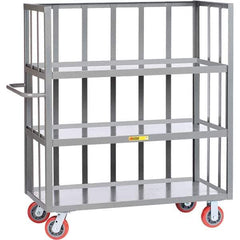 Little Giant - 3,600 Lb Capacity, 3 Shelf, 3-Sided Truck - 48" Long x 24" Wide x 57" High - Eagle Tool & Supply