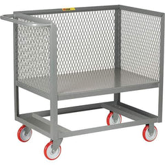 Little Giant - 1,200 Lb Capacity, 1 Shelf, Platform Truck - 37" Long x 18" Wide x 40" High - Eagle Tool & Supply