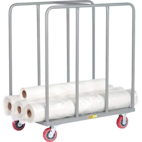 Little Giant - 3,600 Lb Capacity Steel Platform Truck - Steel Deck, 30" OAW, 60" Platform Length, Polyurethane Casters - Eagle Tool & Supply