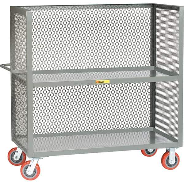 Little Giant - 3,600 Lb Capacity, 2 Shelf, 3-Sided Truck - 48" Long x 30" Wide x 57" High - Eagle Tool & Supply