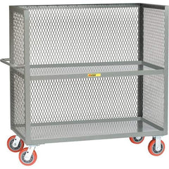 Little Giant - 3,600 Lb Capacity, 2 Shelf, 3-Sided Truck - 48" Long x 30" Wide x 57" High - Eagle Tool & Supply