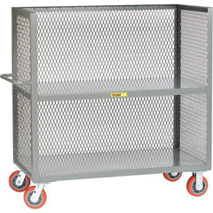 Little Giant - 3,600 Lb Capacity, 2 Shelf, 3-Sided Truck - 48" Long x 24" Wide x 57" High - Eagle Tool & Supply