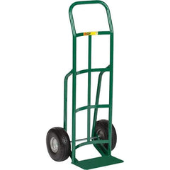 Little Giant - 800 Lb Capacity 47" OAH Hand Truck - Continuous Handle, Steel, Flat-Free Microcellular Foam Wheels - Eagle Tool & Supply