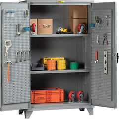 Little Giant - 2 Shelf Storage Cabinet - Steel, 48" Wide x 32" Deep x 78" High - Eagle Tool & Supply